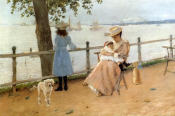 威廉 梅裡特 查斯 Afternoon by the Sea aka Gravesend Bay 威廉 梅裡特 查斯 Afternoon by the Sea aka Gravesend Bay
